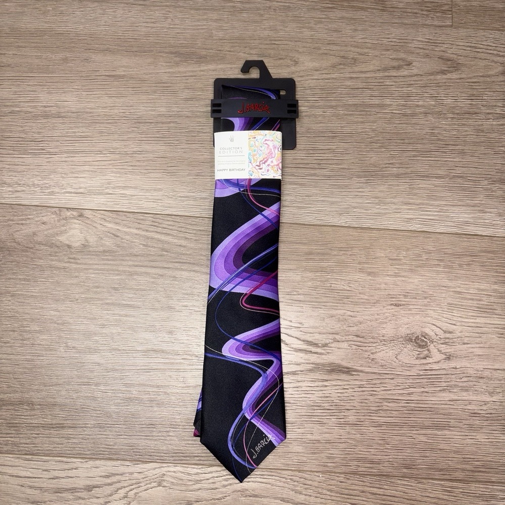 J. Garcia Collectors Edition Happy Birthday Multicolored Tie New With Tags - Picture 7 of 7